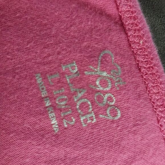 1989 PLACE Girl's Short Sleeve Pink Tee - Picture 3 of 4